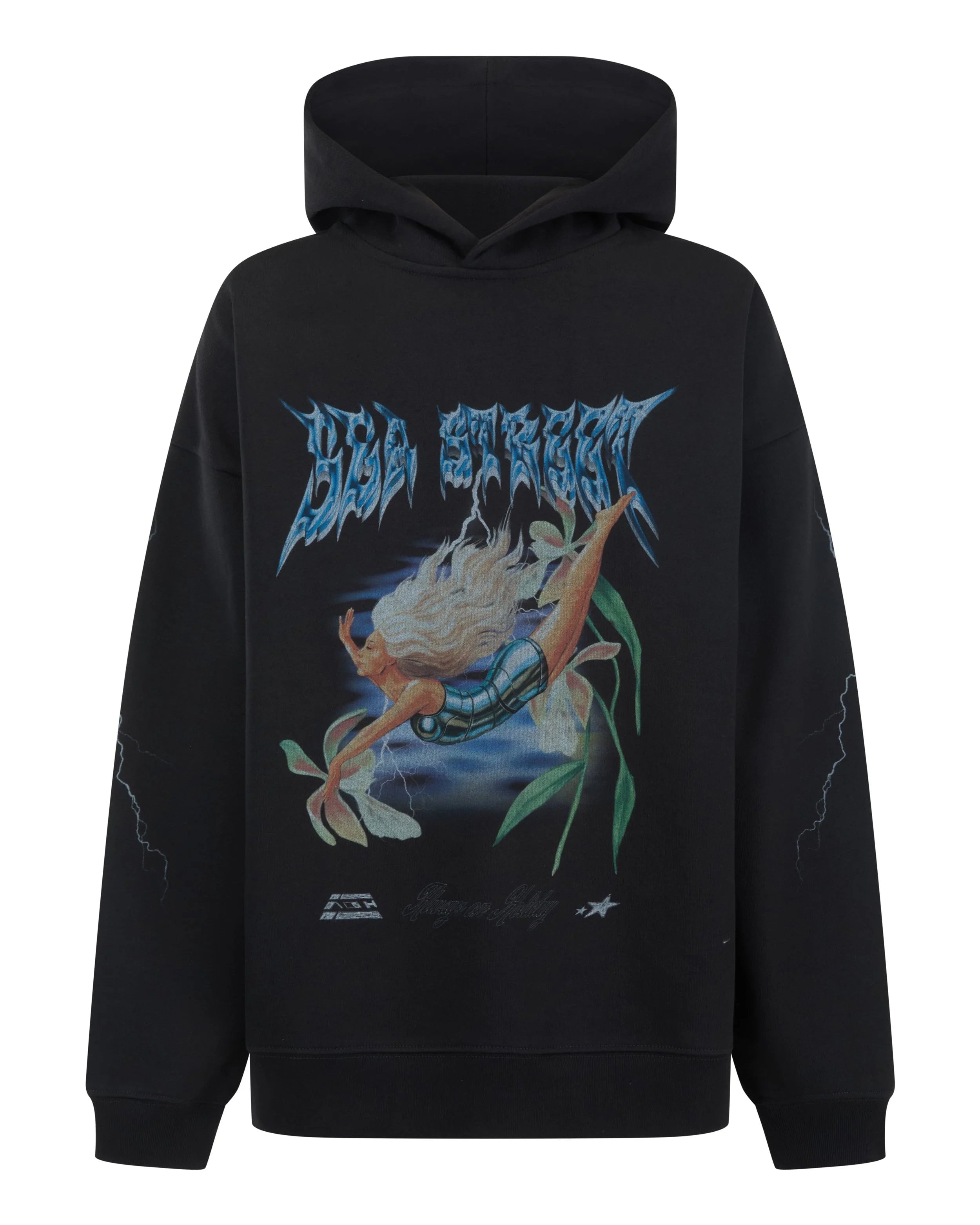 Metallic Diver Oversized Hoody