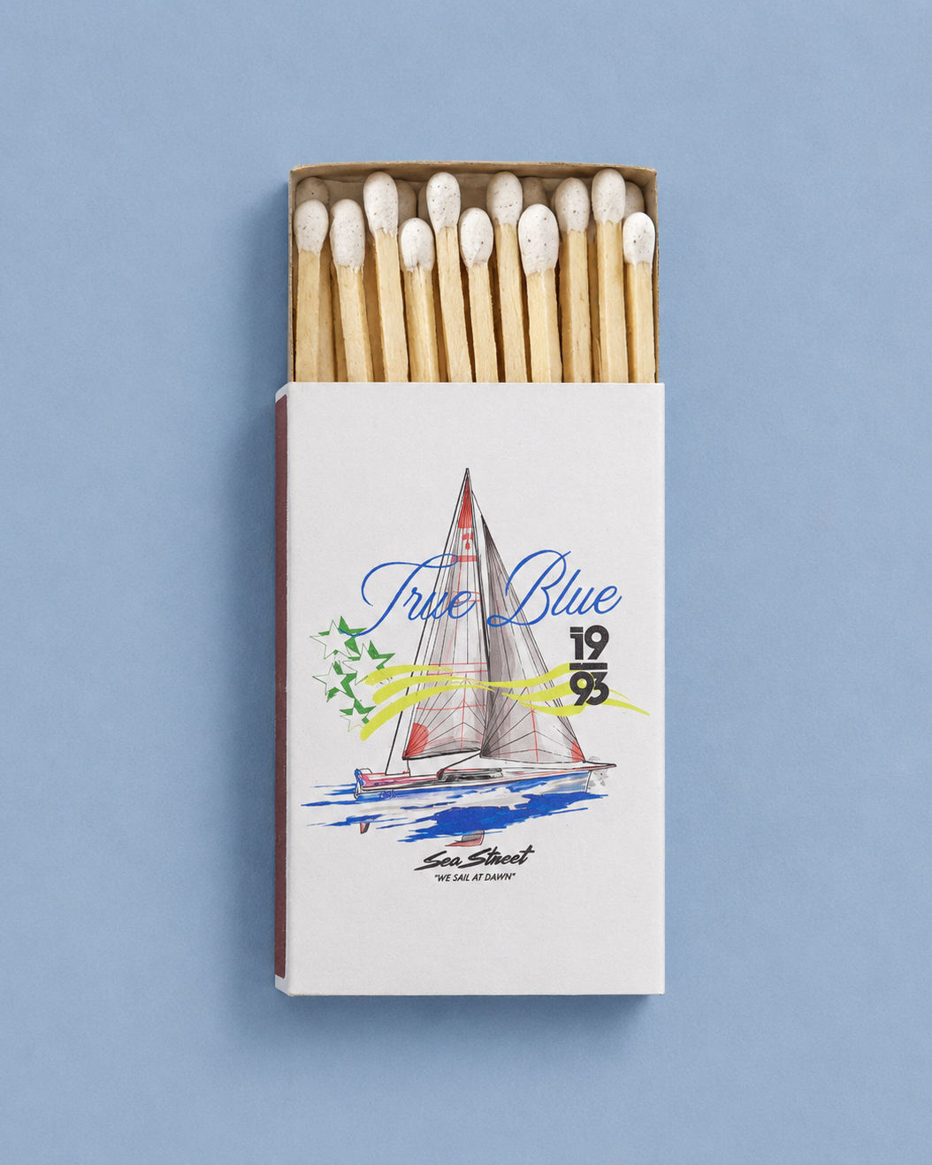 True Blue Match Box